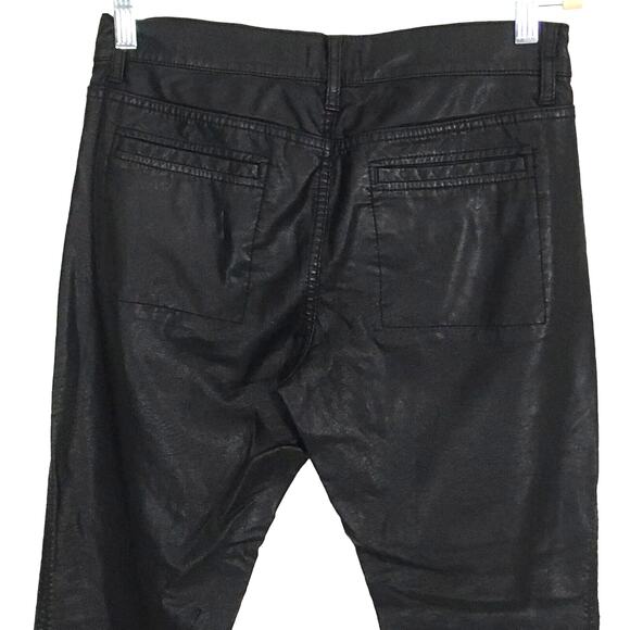 Urban Outfitters Silence & Noise Faux Leather Moto Zip Pants Black Size 27 - Picture 6 of 16